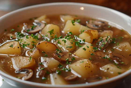    Суп из сушеных белых грибов с картошкой, пошаговый рецепт с фото