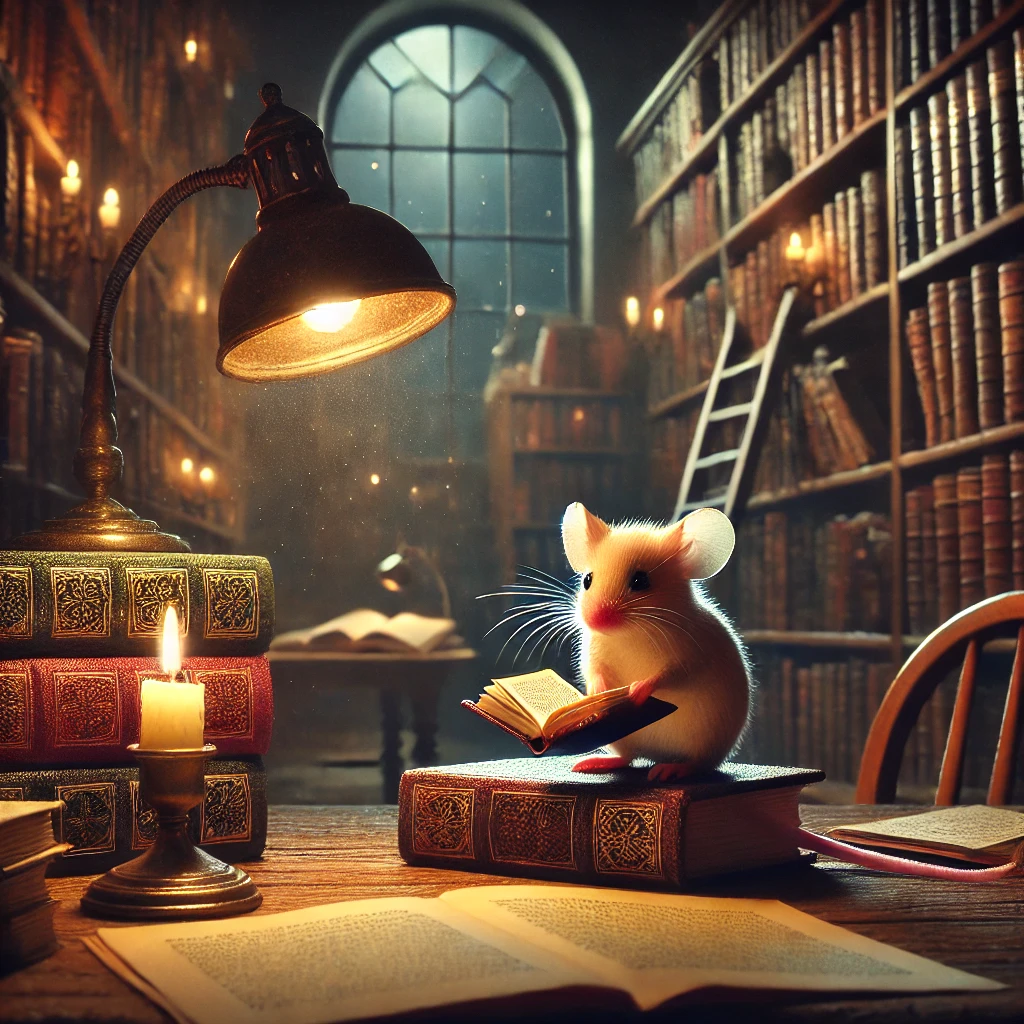 Кто бы мог подумать, что мышь станет любить книги
