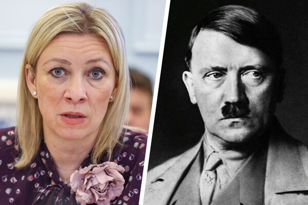 Мария Захарова и Адольф Гитлер (коллаж) / Global Look Press