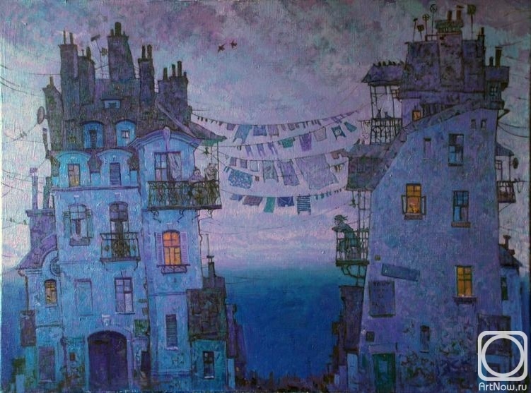 © Елена Зарубина. Разговор. Холст, масло. 50  x 65см. 2012 г.