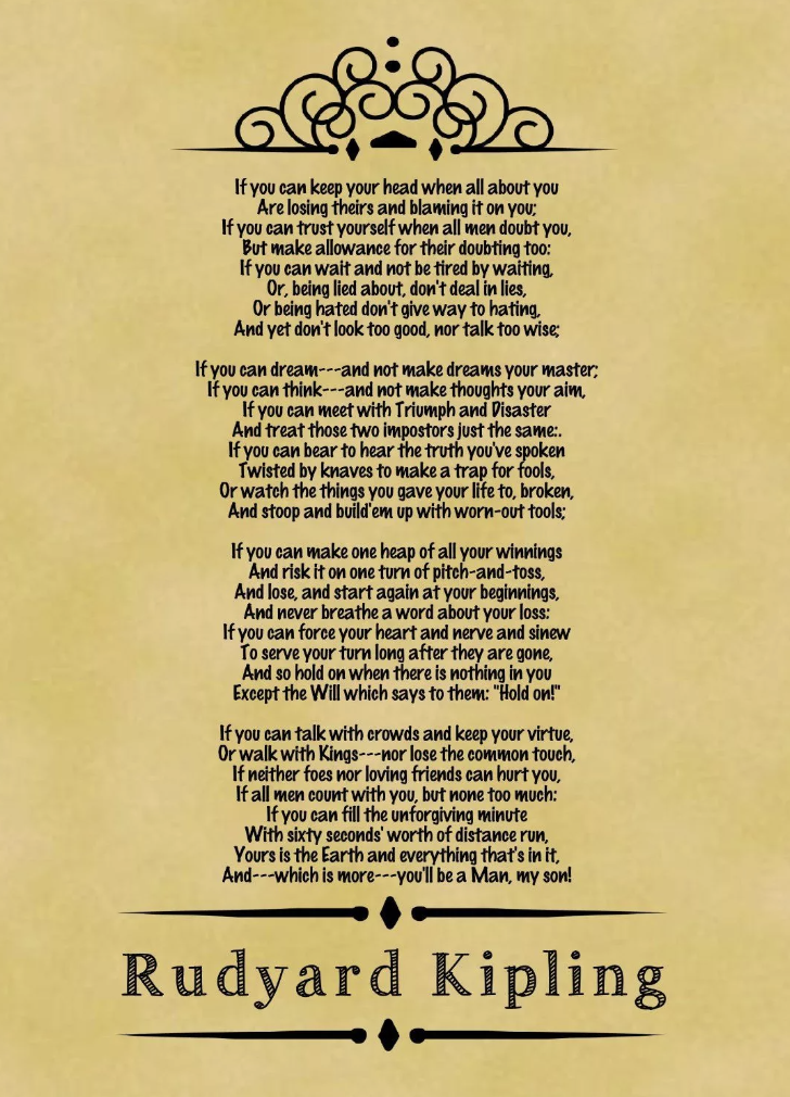 Rudyard Kipling. If