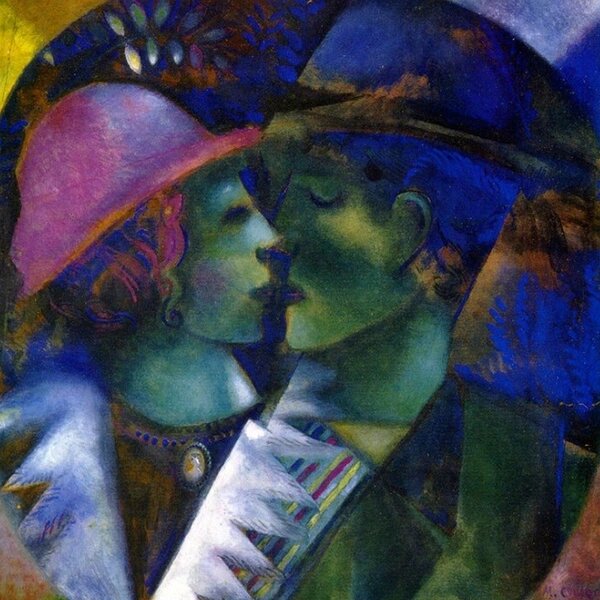 М. Шагал, Зеленые любовники, 1915