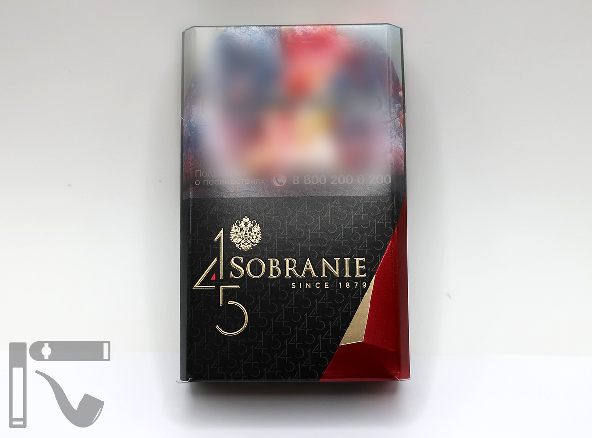 Сигареты Sobranie Black. Фото: © канал "Уголок Курильщика"