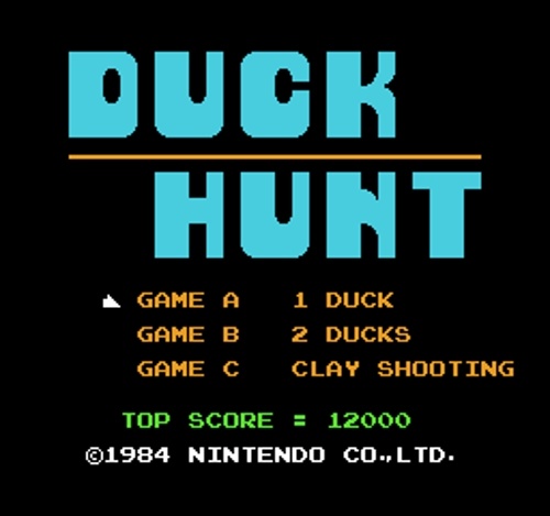 Заставка игры Duck Hunt (скриншот)