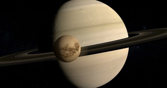 Титан, спутник Сатурна.