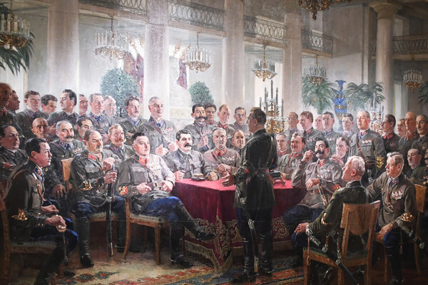    Фрагмент картины «Первая конная армия» художника Александра Герасимова / Екатерина Чеснокова/РИА Новости