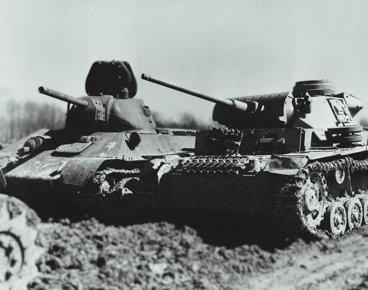 Главные оппоненты на поле боя. Т-34 и Т-3