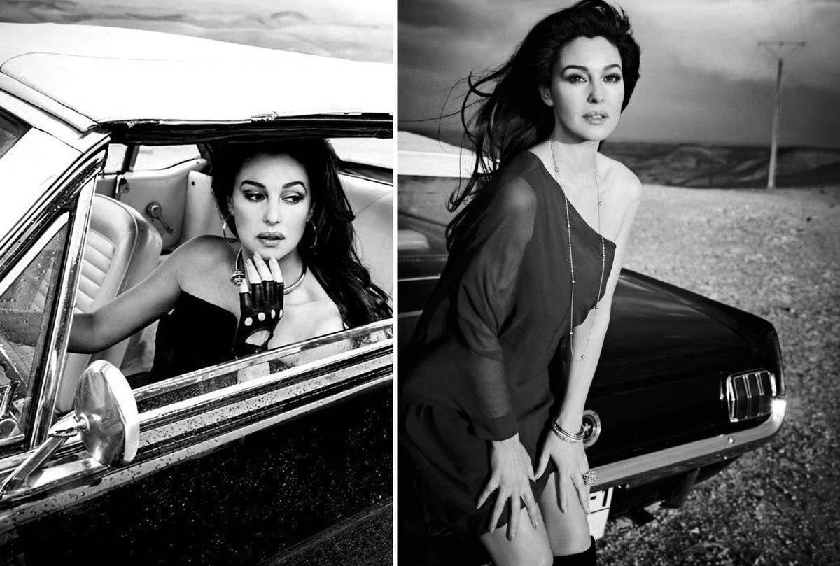 Моника Беллуччи и Ford Mustang, 2013