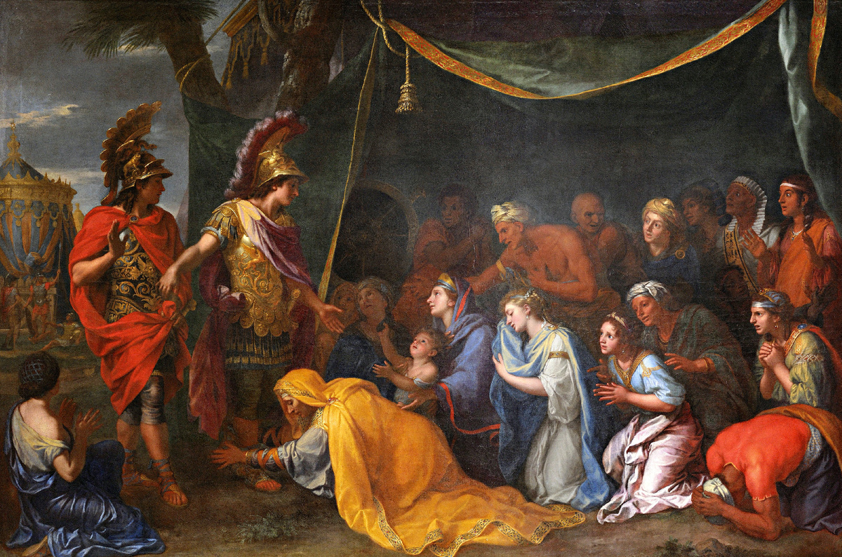 Шарль ле Брен, «Персидские царицы у ног Александра», 1661, холст, масло, 298 х 453 см, Версальский дворец, Франция