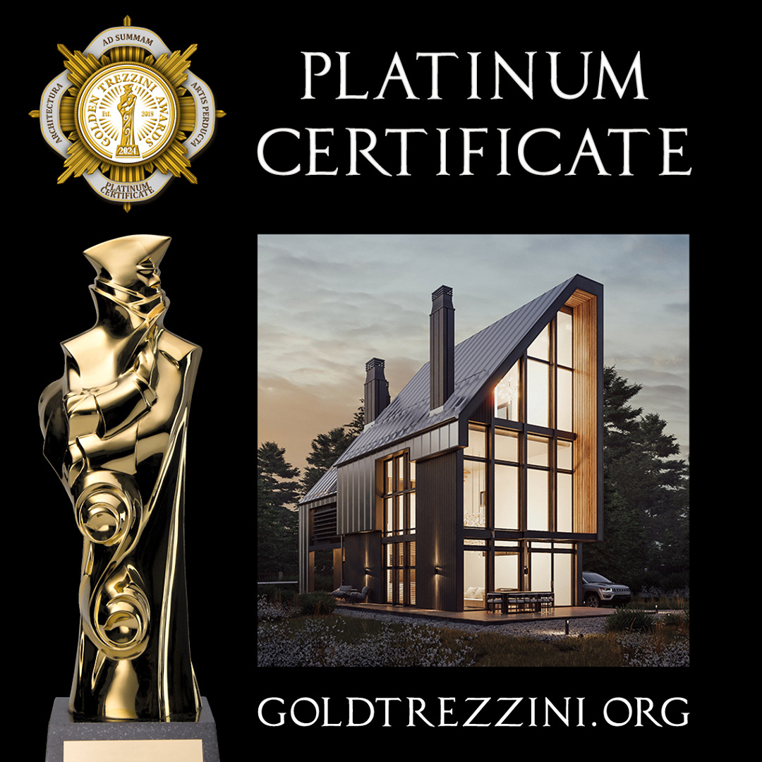 Платиновый диплом "Золотой Треззини" . Проект загородного дома «Место силы» 
