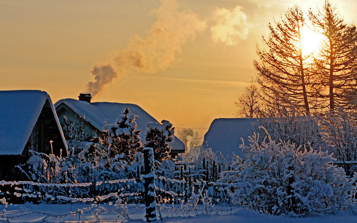 Зима в посёлке Завидово