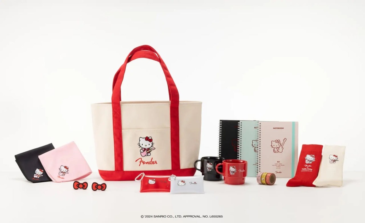 Hello Kitty отмечает 50-летие выпуском коллекции электрогитар от Fender  