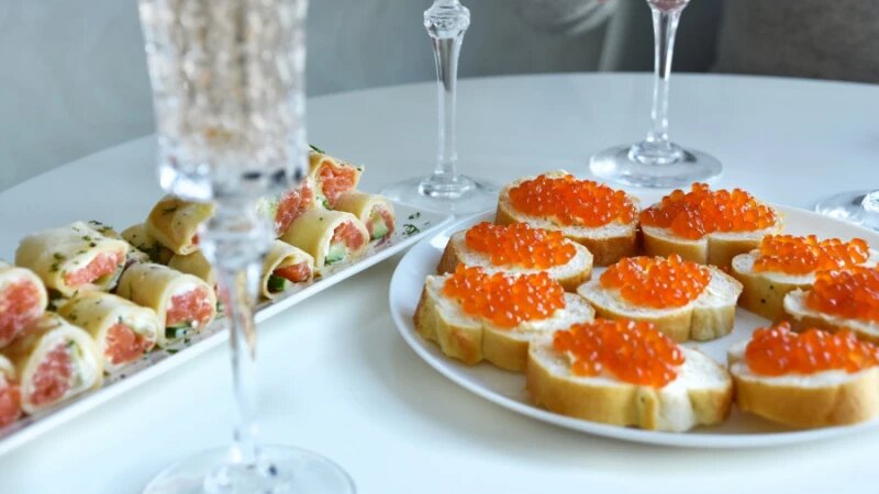     Красная икра. Новогодний стол. СС0