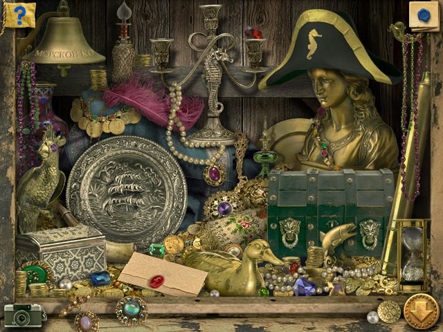 Скриншот из компьютерной игры "Искатель сокровищ"