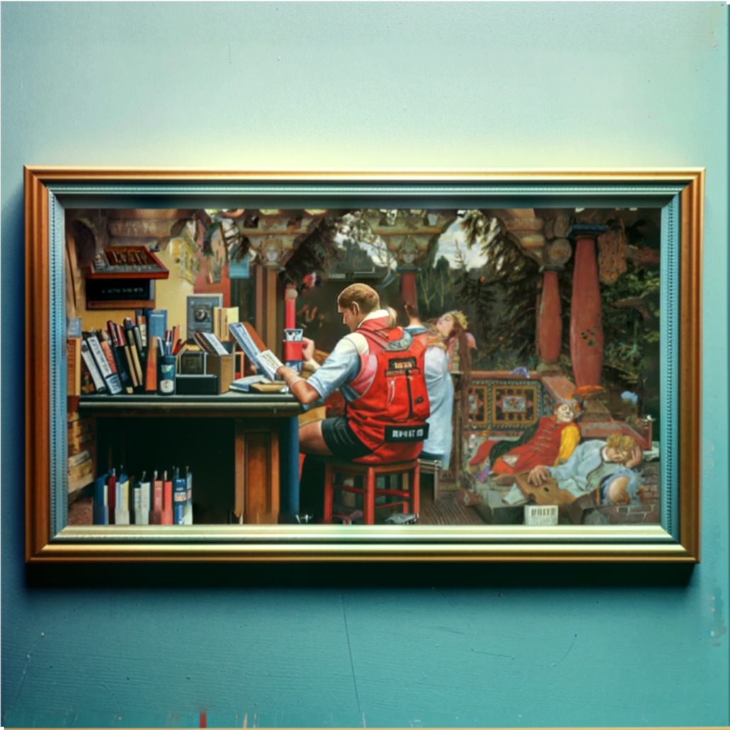 Сюжет картины «Спящая царевна» основывается на популярной в европейской литературе истории о спящей красавице, известной с эпох Средневековья до Нового времени. Самыми знаменитыми вариациями этой сказки считаются произведения Шарля Перро и братьев Гримм, однако наибольшее влияние на художника В. М. Васнецова оказала поэтическая версия В.А. Жуковского. 