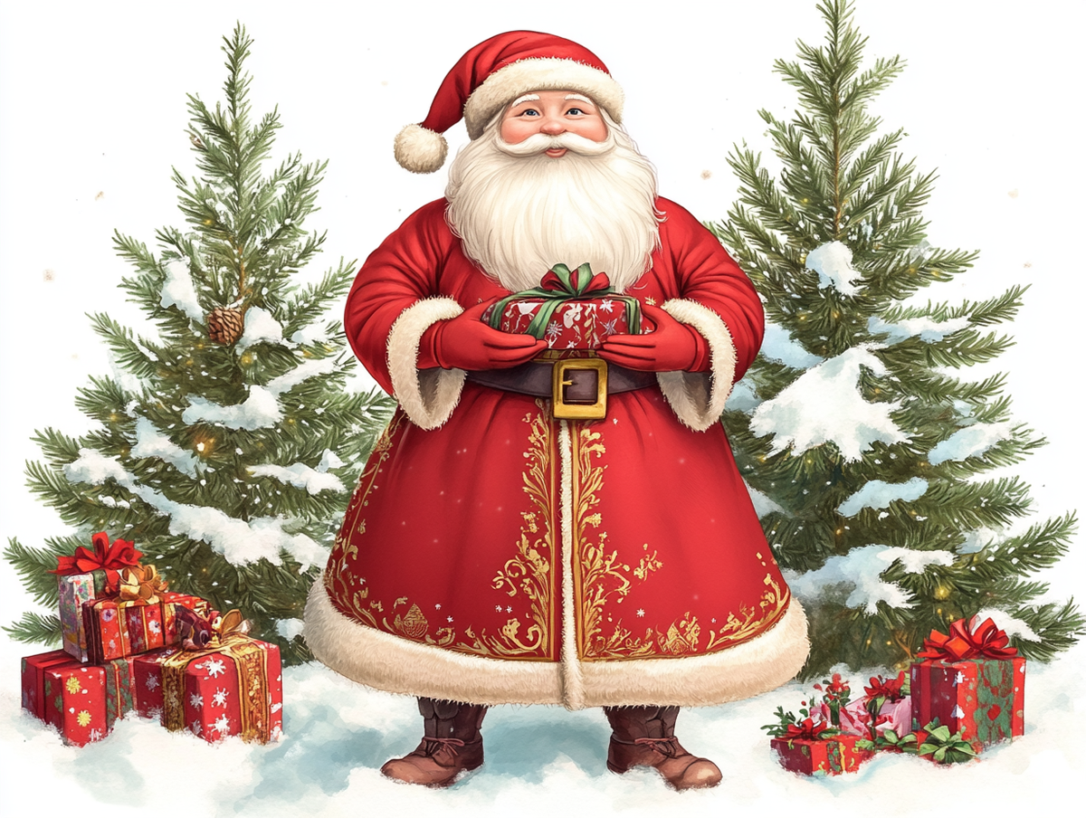 "День рождения Деда Мороза" - открытка