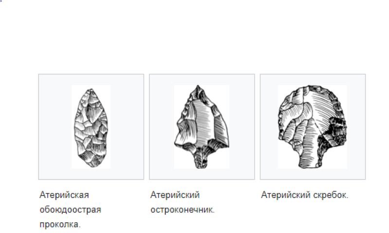 Орудия атерийской индустрии