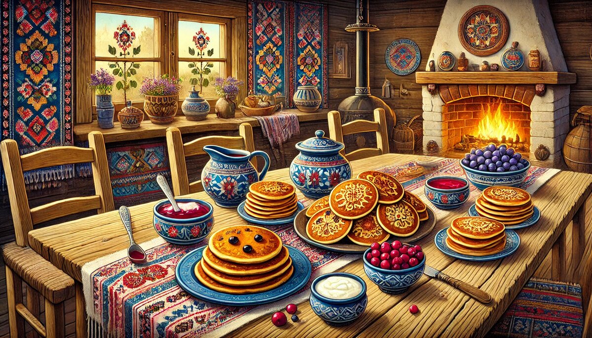 Семейные традиции подачи бульбяников (сгенерировано DALL-E)