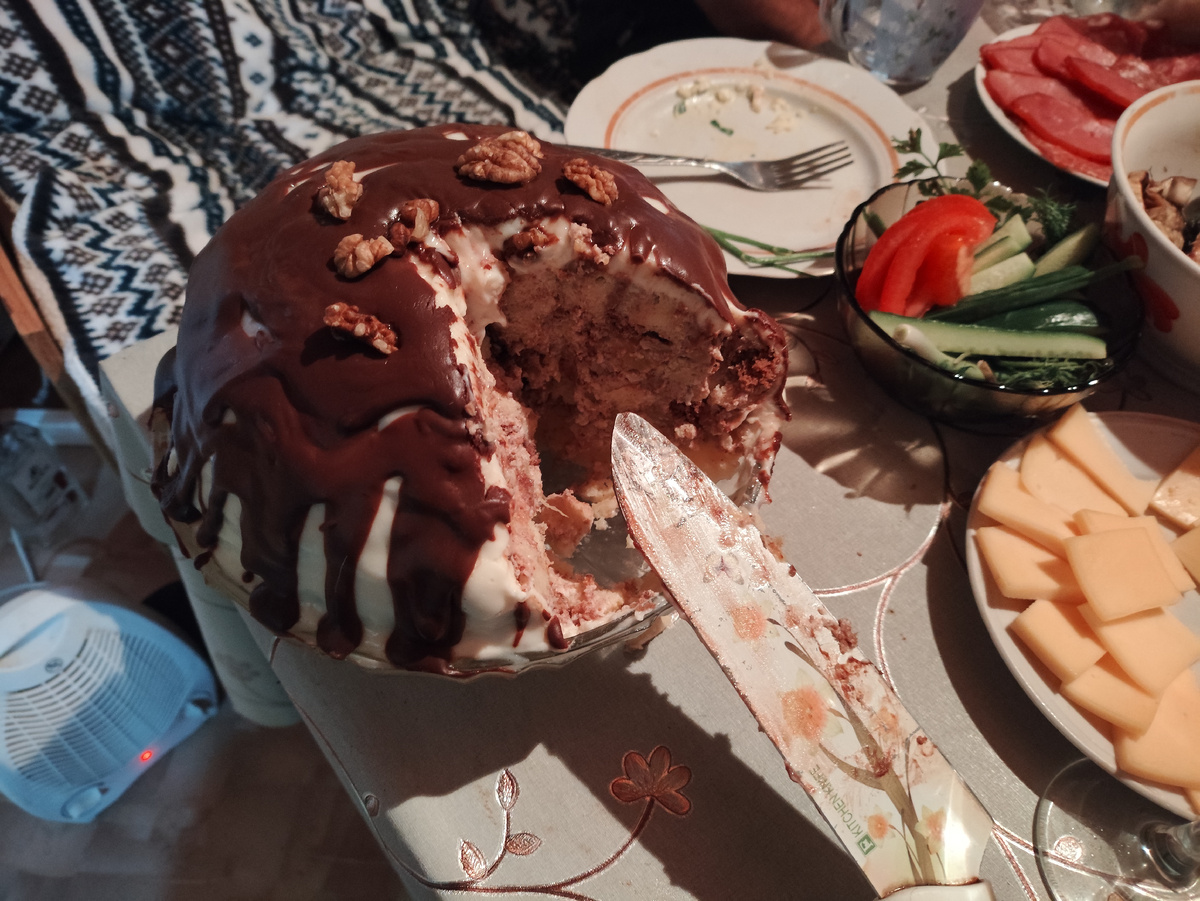 Килограмма на два получился, если не больше....