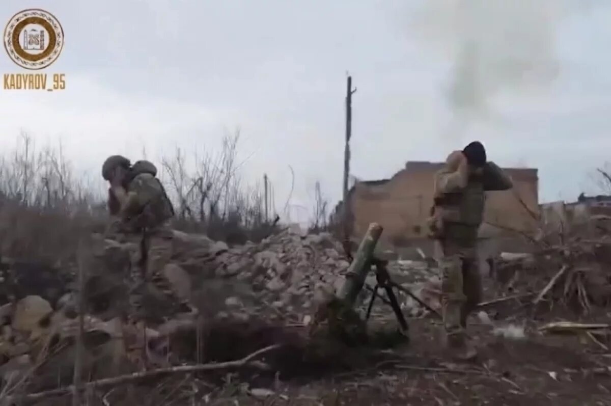    Миномётчики из полка «Север-Ахмат» поразили технику ВСУ под Бахмутом