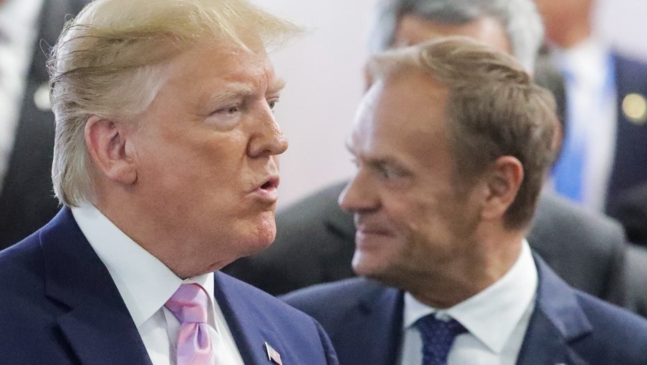    Дональд Трамп и Дональд Туск (на заднем плане) Автор фото: ТАСС