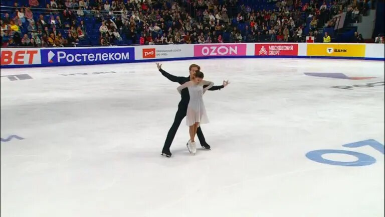 Софья Тютюнина и Матвей Грачев. Фото: стоп-кадр прямого эфира «Первого канала»