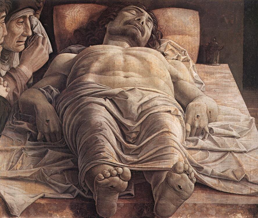 Андреа Мантенья, "Мёртвый Христос", ок. 1475–1478.