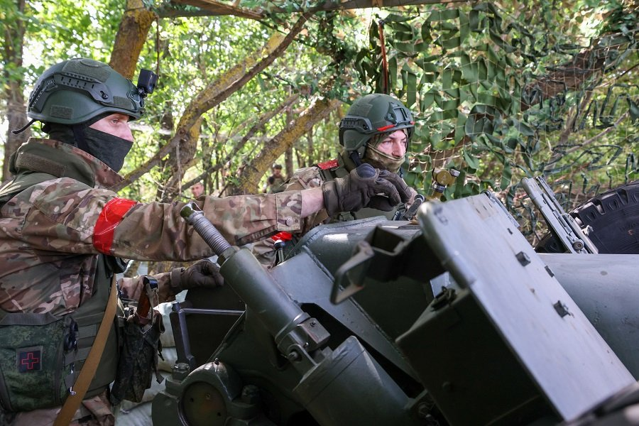 Боевая работа артдивизиона мотострелкового полка в Курской области - Фото: Владимир Гердо/ТАСС