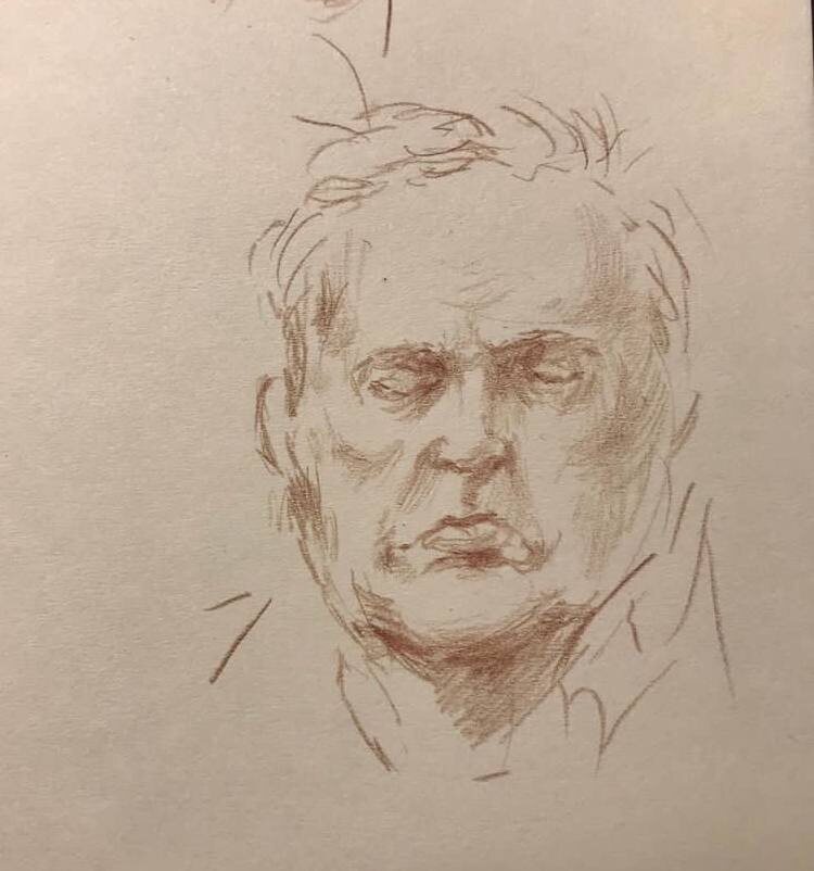 Первый набросок из метро.