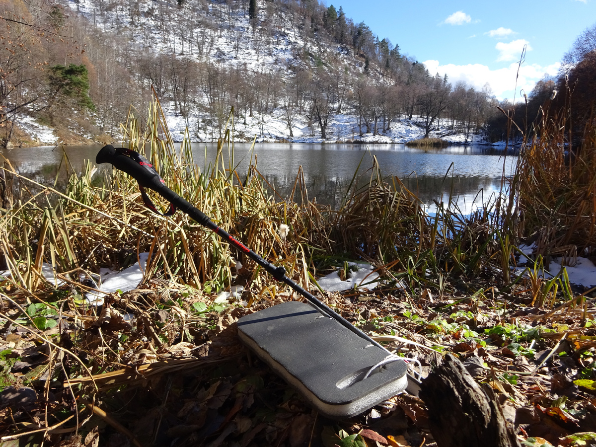 Палка Tramp Carbon и самодельная сидушка. Ведьмино озеро, Мостовской район Краснодарского края.