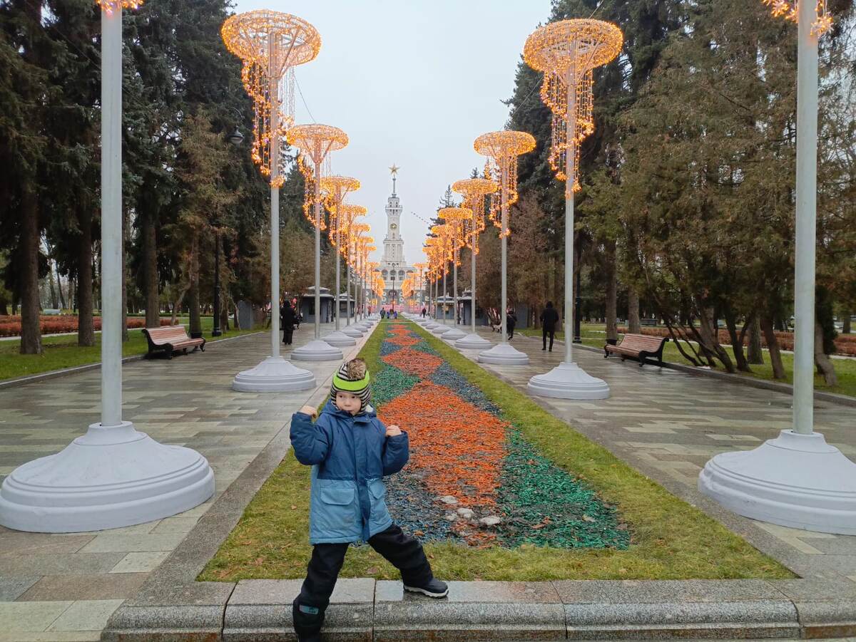 Главная Аллея парка Северного речного вокзала