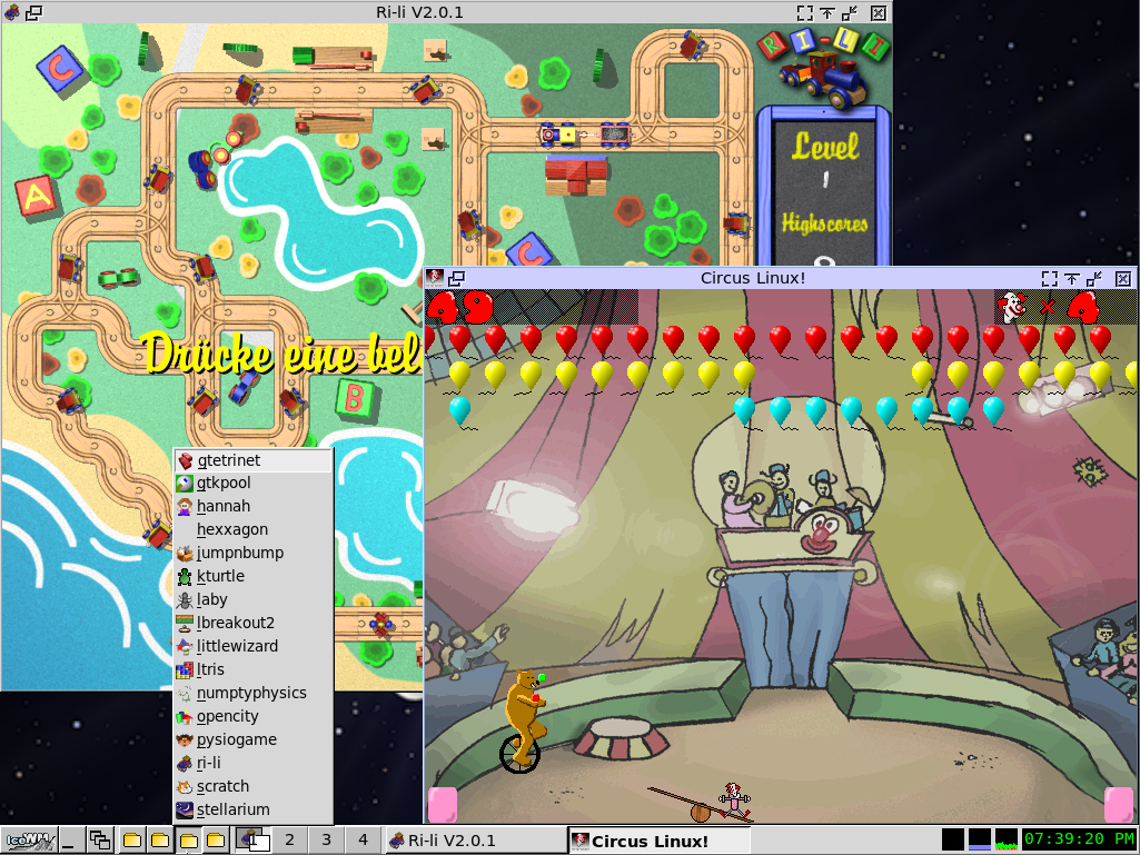 Debian Junior: Лёгкий дистрибутив для детей с образовательным уклоном