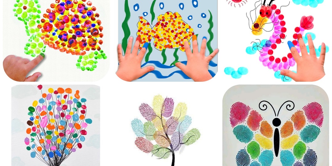 Пальчиковое рисование — 49 шаблонов, раскрасок и трафаретов