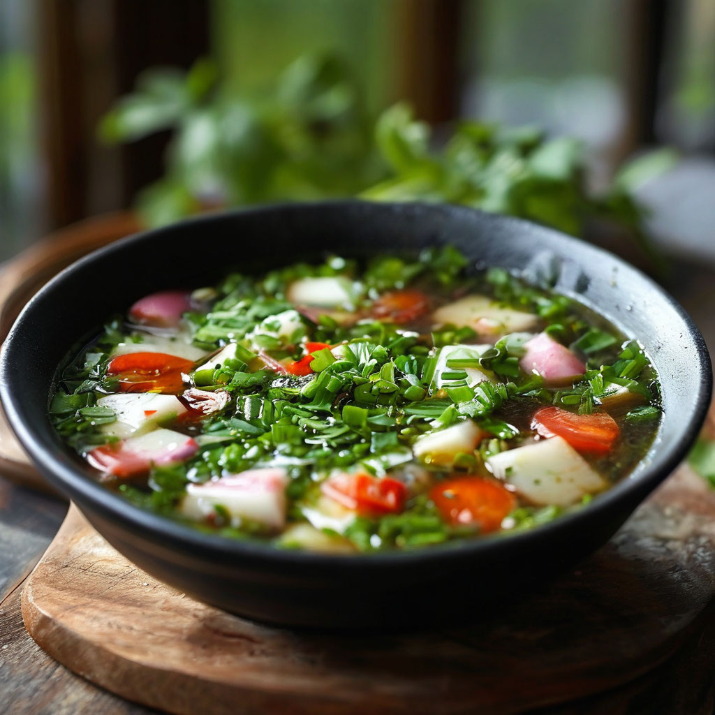 Окрошка на квасе