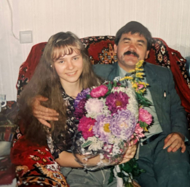 Екатерина с отцом Анатолием Пушкаренко