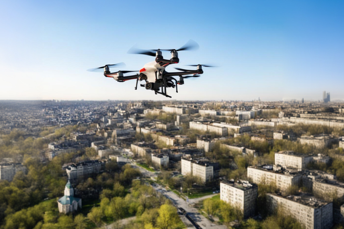 Украинские беспилотники регулярно атакуют приграничные территории РФ.  Фото: Изображение сгенерировано нейросетью Kandinsky 3.1