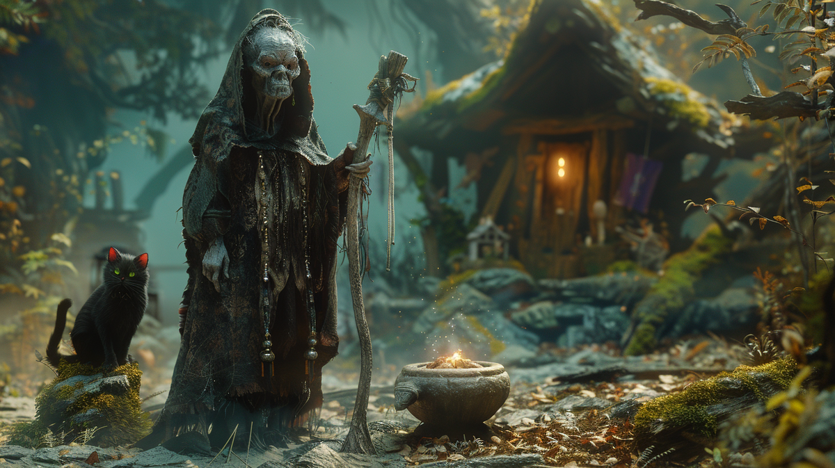 Баба Яга - хозяйка и сторож загробного царства.