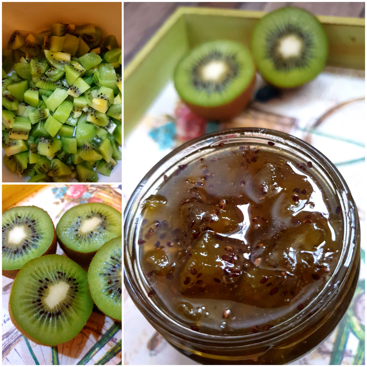 Конфитюр из карамелизованных кусочков киви - это десерт, которым можно побаловать себя в холодное время года❄