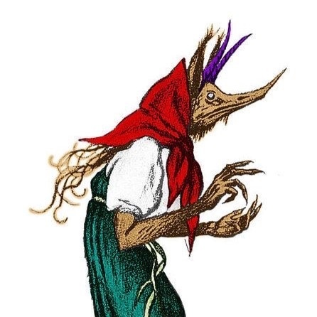 Кикимора в представлении художника Билибина, наиболее известный классический образ