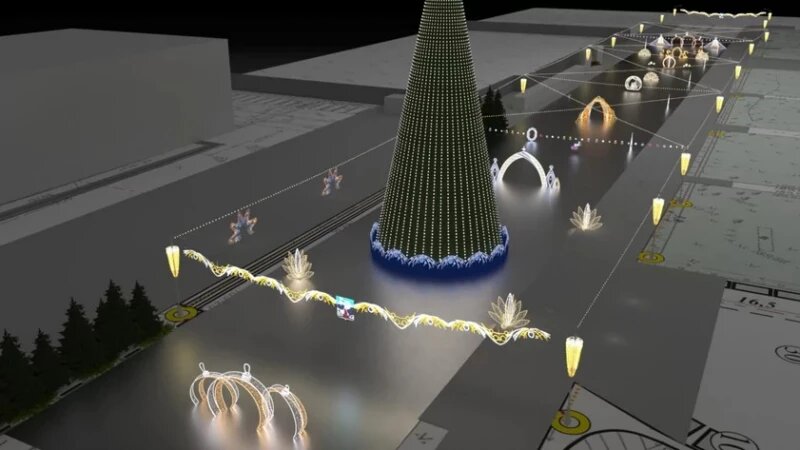     Новогодний городок на пл. Сахарова Сайт госзакупок