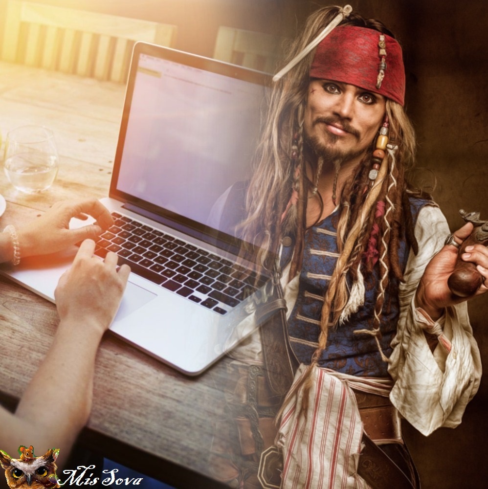 Пиратство - зло. И для автора, и для издателя, и для читателя. Коллаж автора