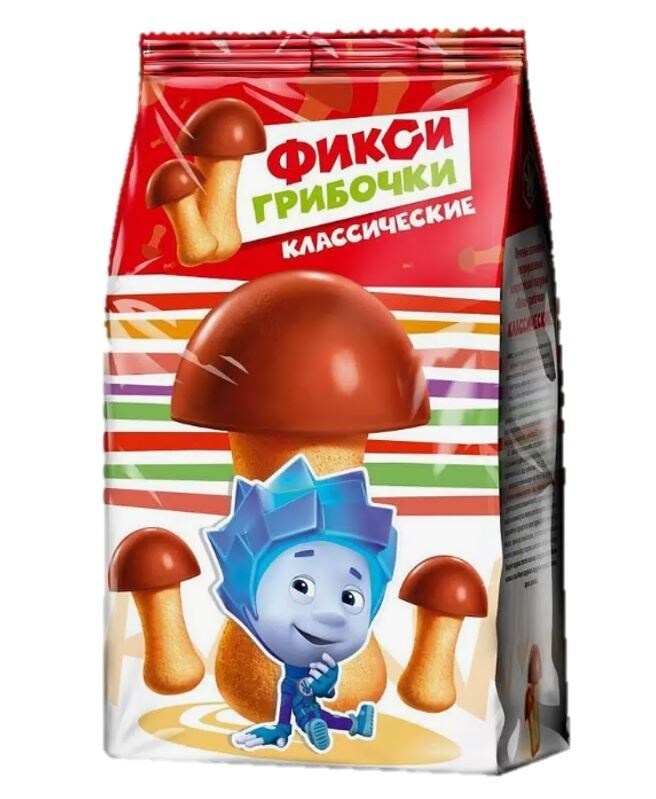 Печенье ФИКСИ ГРИБОЧКИ КЛАССИЧЕСКИЕ 90Г