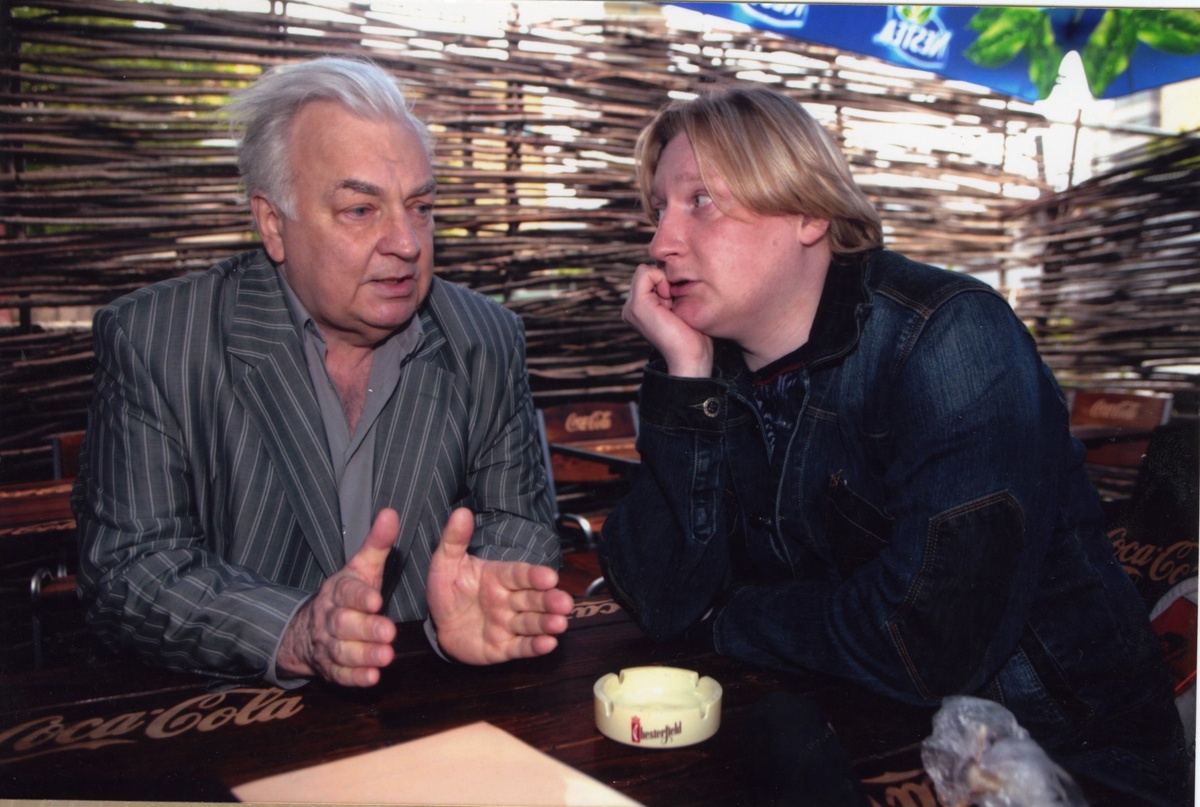 Михаил Державин и автор канала «Пераново перо» Олег Перанов. Фото: Наталья Логинова