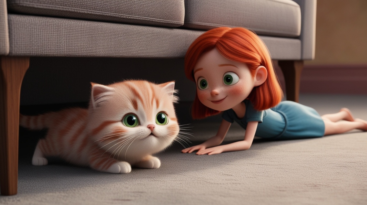 Толстый прячется от хозяйки