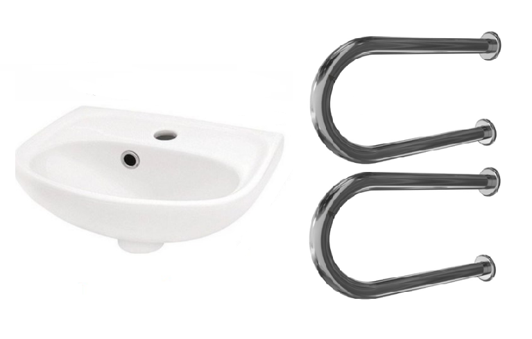 Рисунок 2 - Раковина для детей инвалидов в комплекте с поручнями