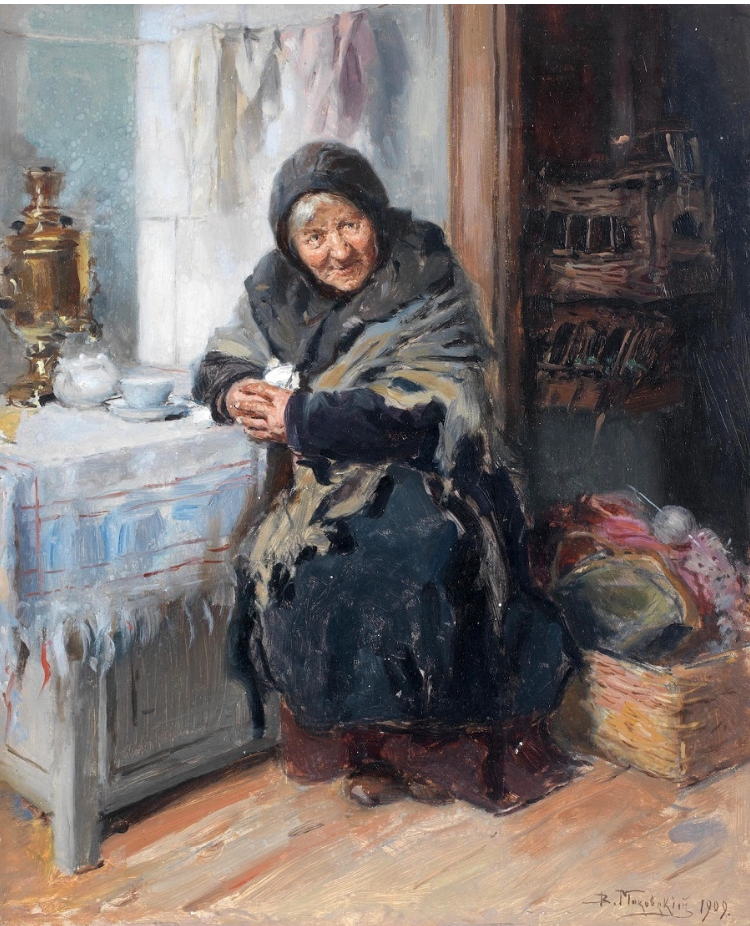 Владимир Егорович Маковский, «Прачка», 1909 год. Частное собрание