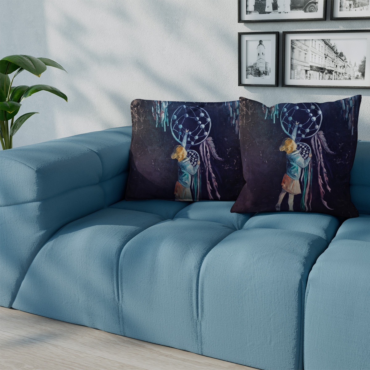 Подушка декоративная "Ловец снов" интенрнет-магазин faradaya.ru