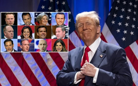 Дональд Трамп и некоторые уже назначенные члены его администрации