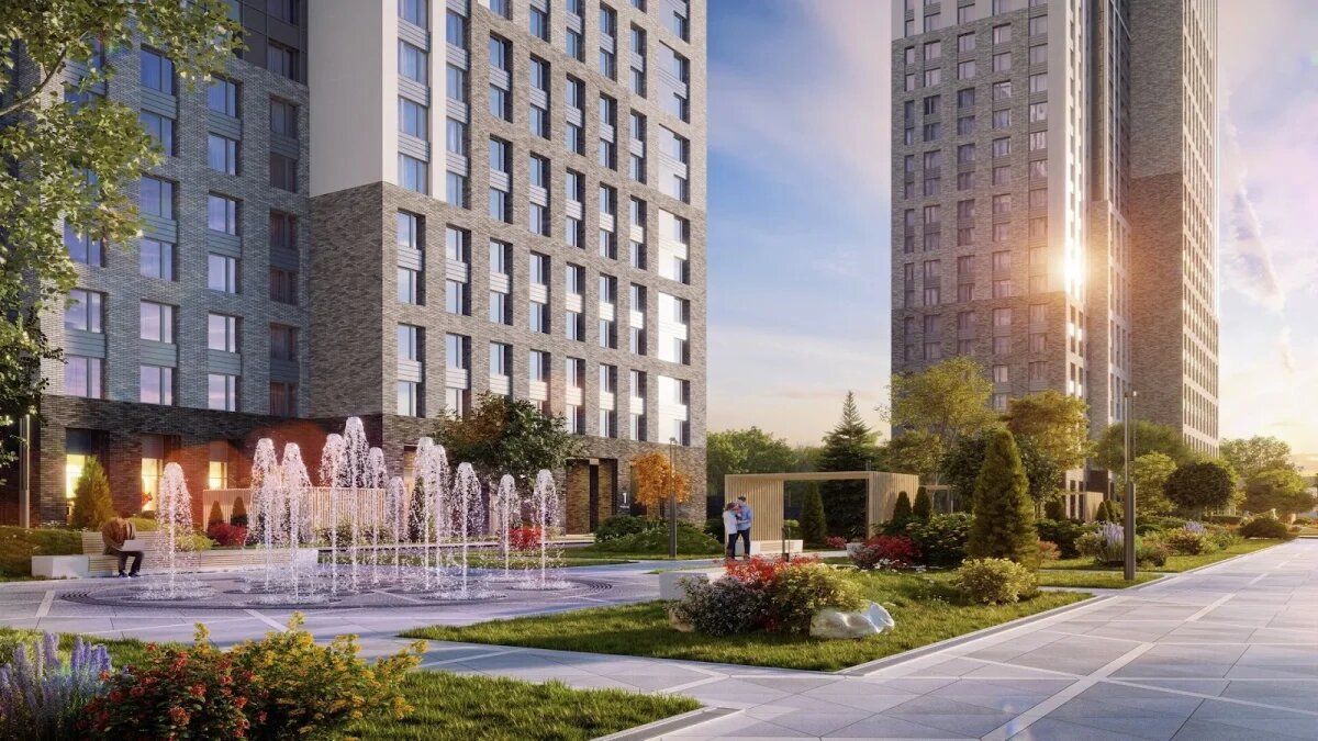 ЖК «Тропарево парк» с ландшафтным парком с фонтанами