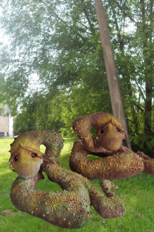 Вот такие получились змейки